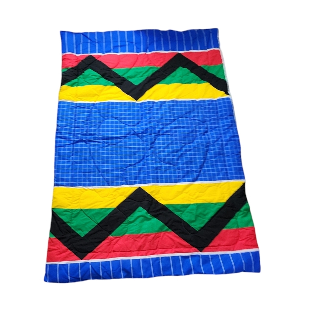 OLYMPIC x CANNON x VINTAGE Bed Quilt Blanket bright NWOT‎ 62in x 92in (twin)